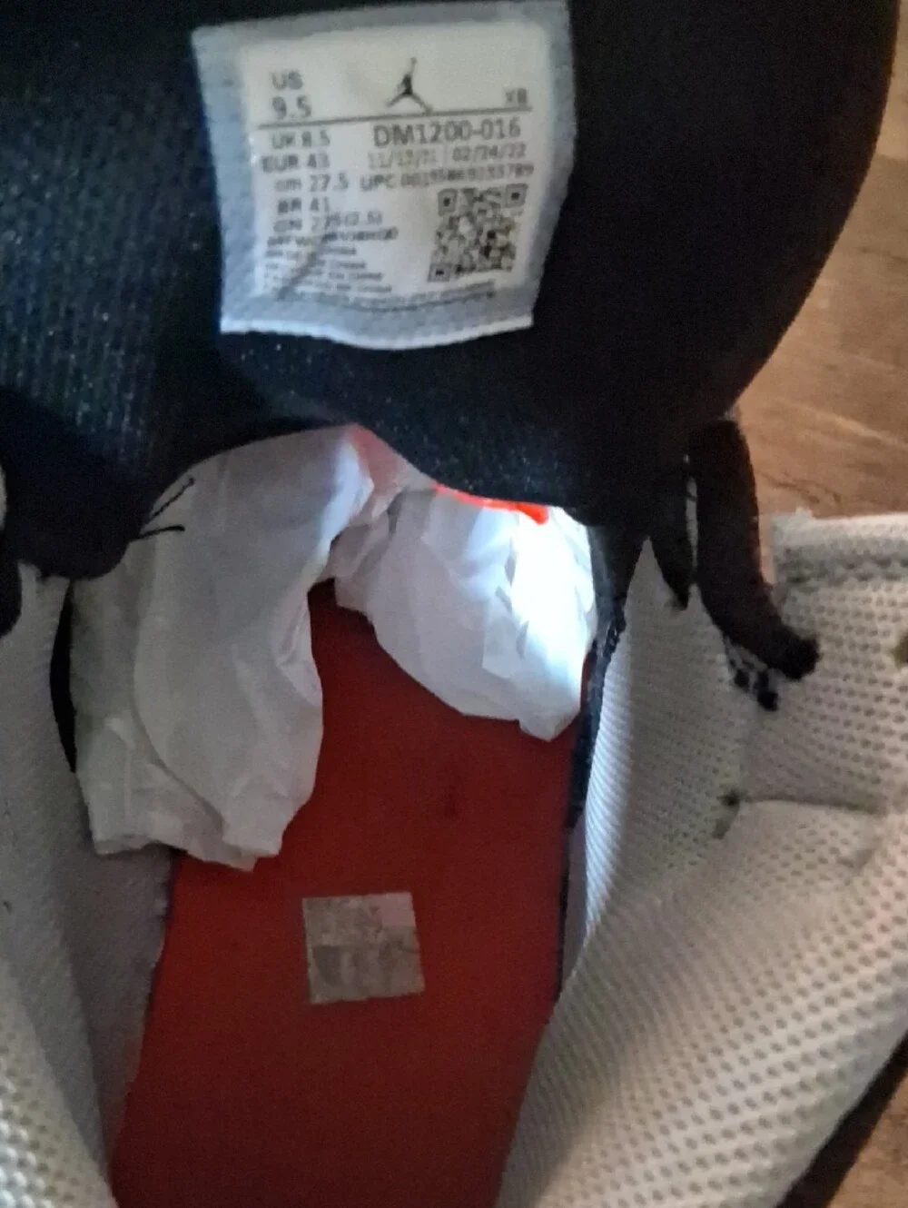 Jordan Mid-Top Sneakers in Black, Gray and White